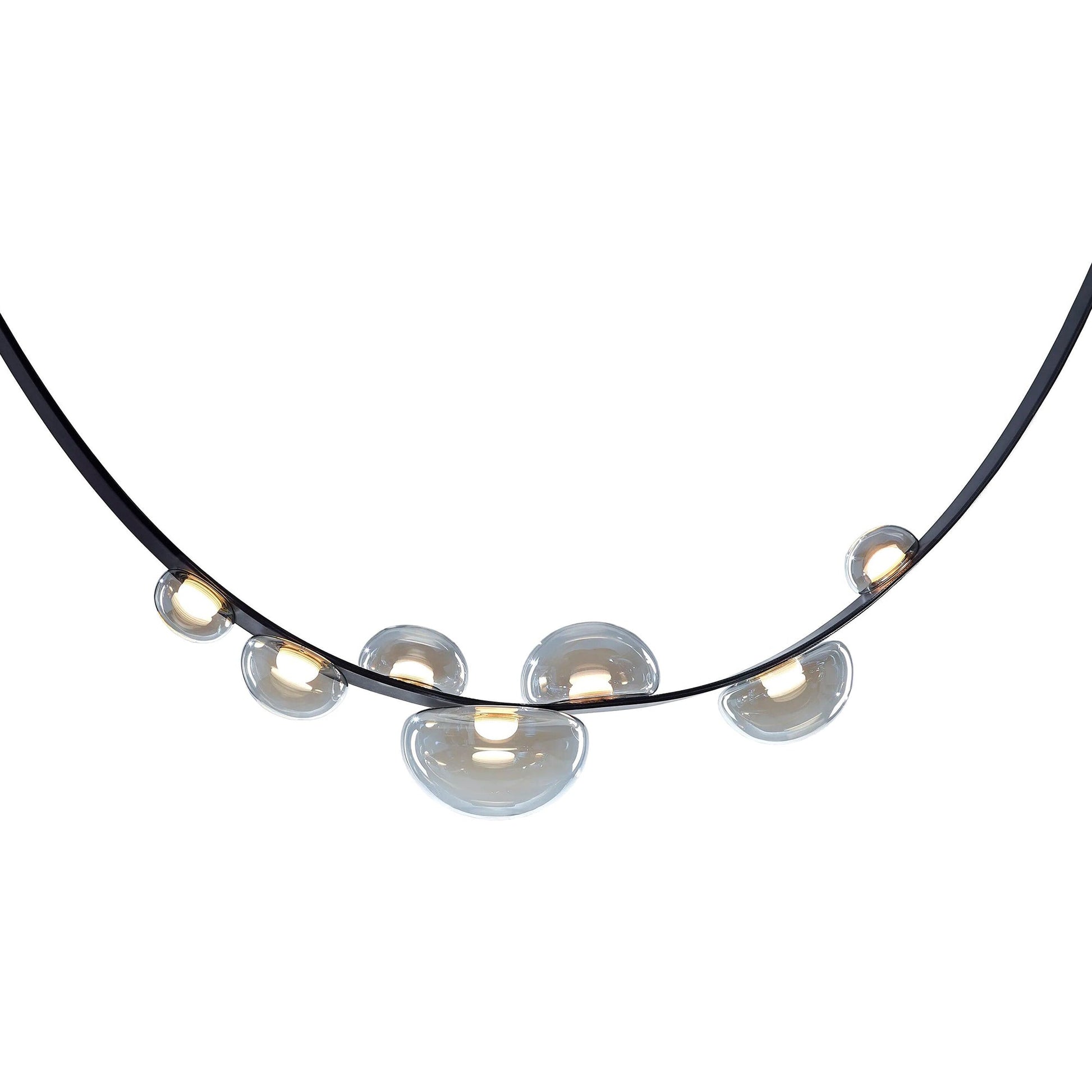 Dew Drops Pendant Lamp | Integrated LED, Smoke Grey Finish & Ideal for Indoor Spaces