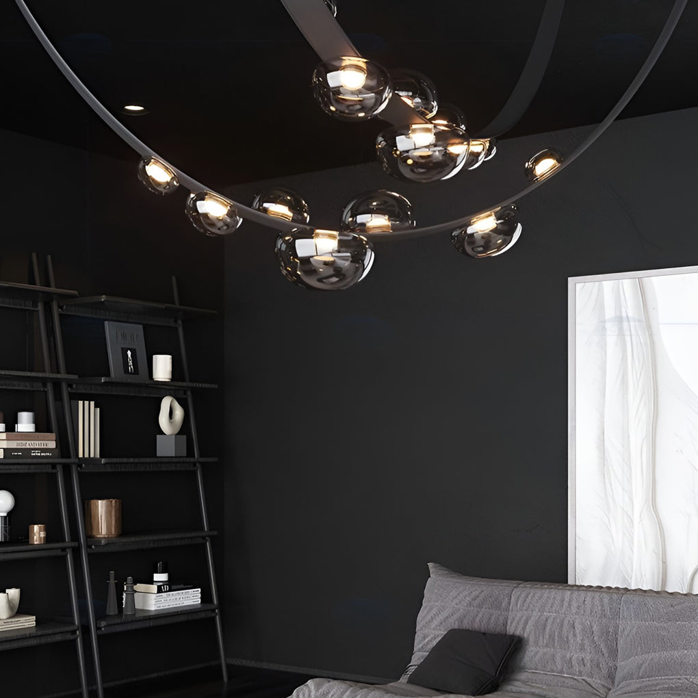 Dew Drops Pendant Lamp | Integrated LED, Smoke Grey Finish & Ideal for Indoor Spaces