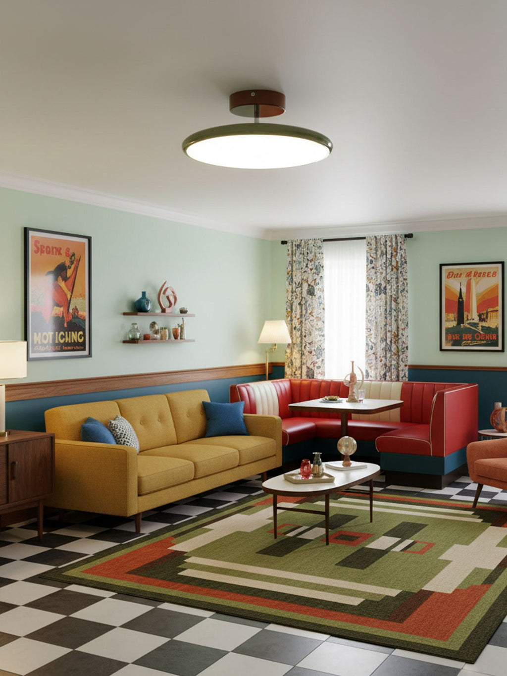 Adjustable LED Ceiling Lamp | Customizable Ambient Lighting for Indoor Spaces, Sloped Ceiling Compatible