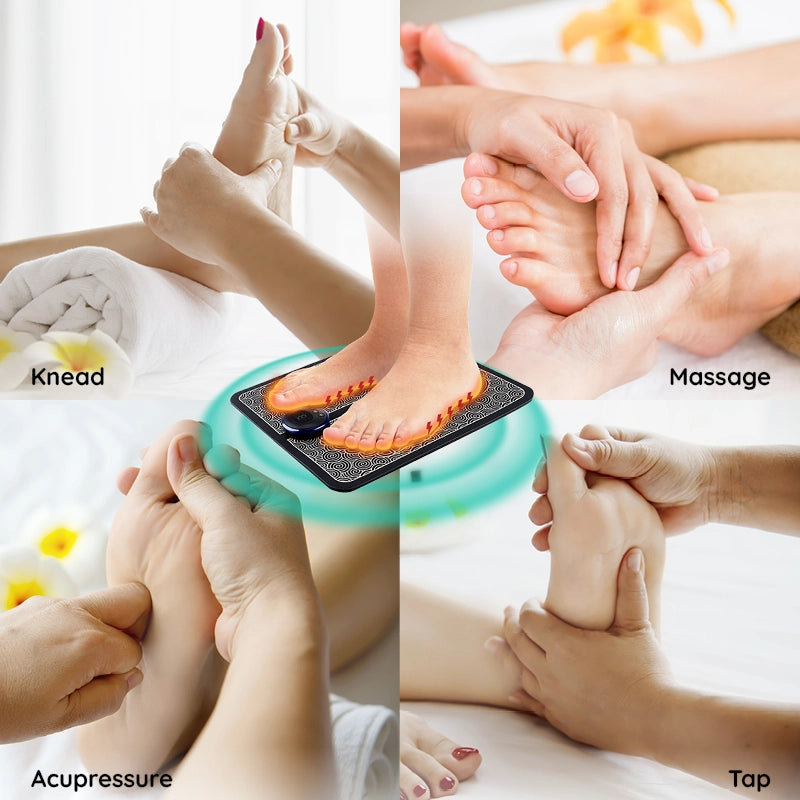 Electric EMS Foot Massager Mat for Muscle Relaxation stimulation stress relief