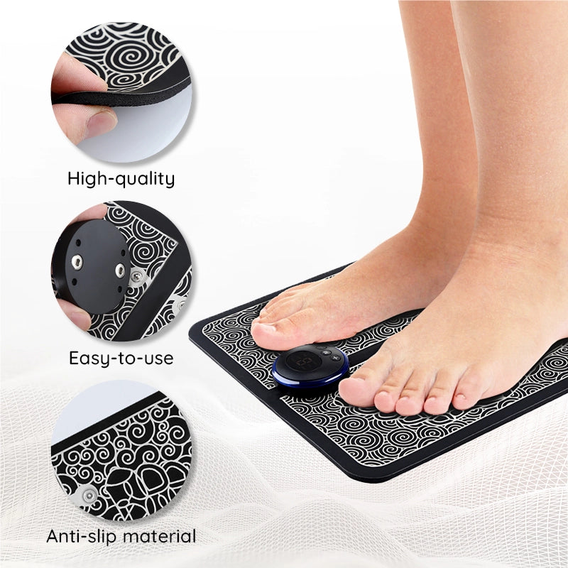 Electric EMS Foot Massager Mat for Muscle Relaxation stimulation stress relief