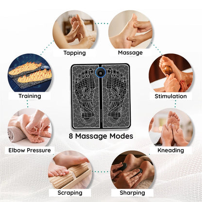 Electric EMS Foot Massager Mat for Muscle Relaxation stimulation stress relief