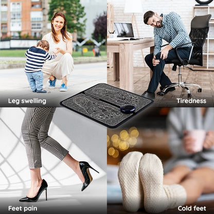 Electric EMS Foot Massager Mat for Muscle Relaxation stimulation stress relief