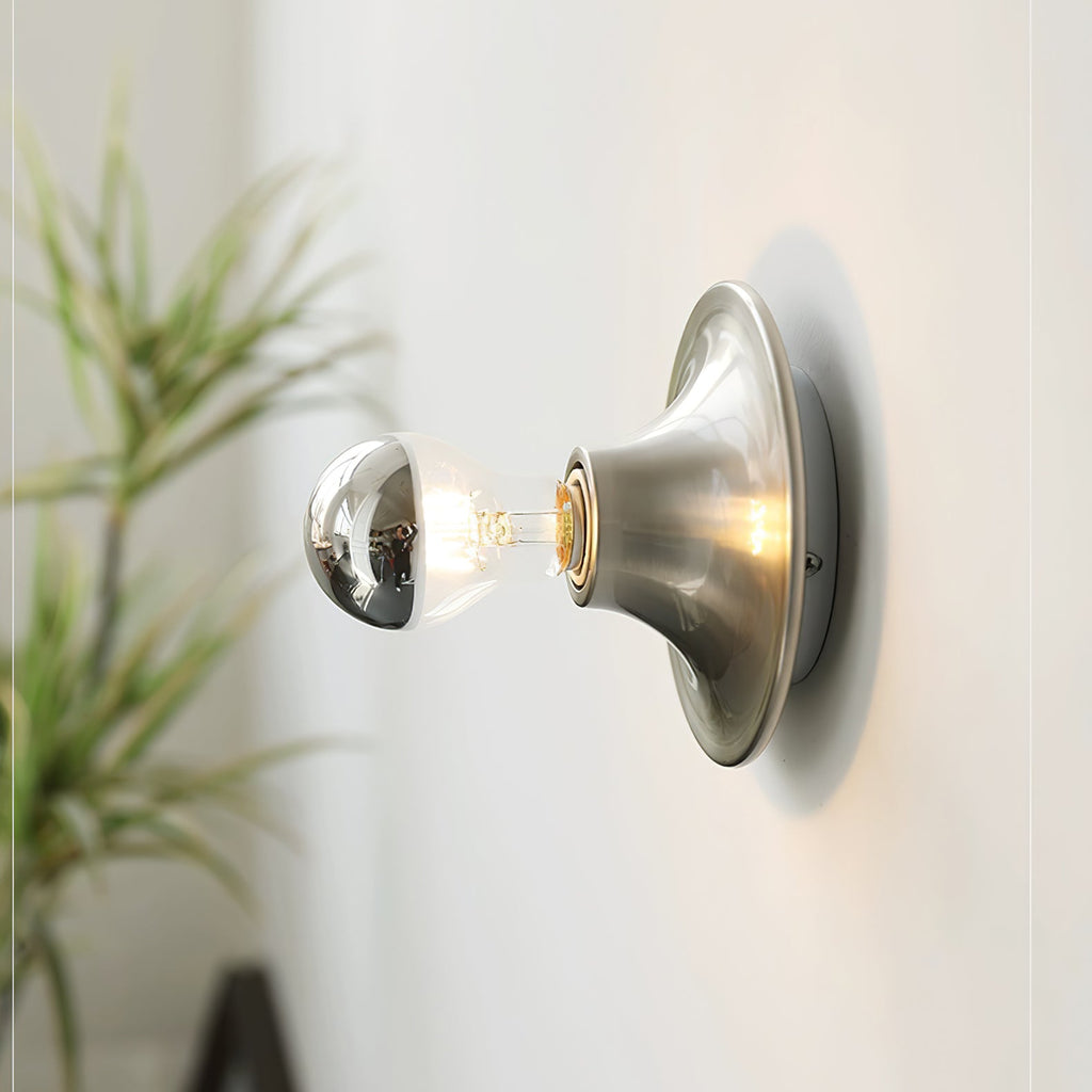 Eclipta Wall Sconce | Metal & Glass, Minimalist Design for Indoor Use in Modern Interiors