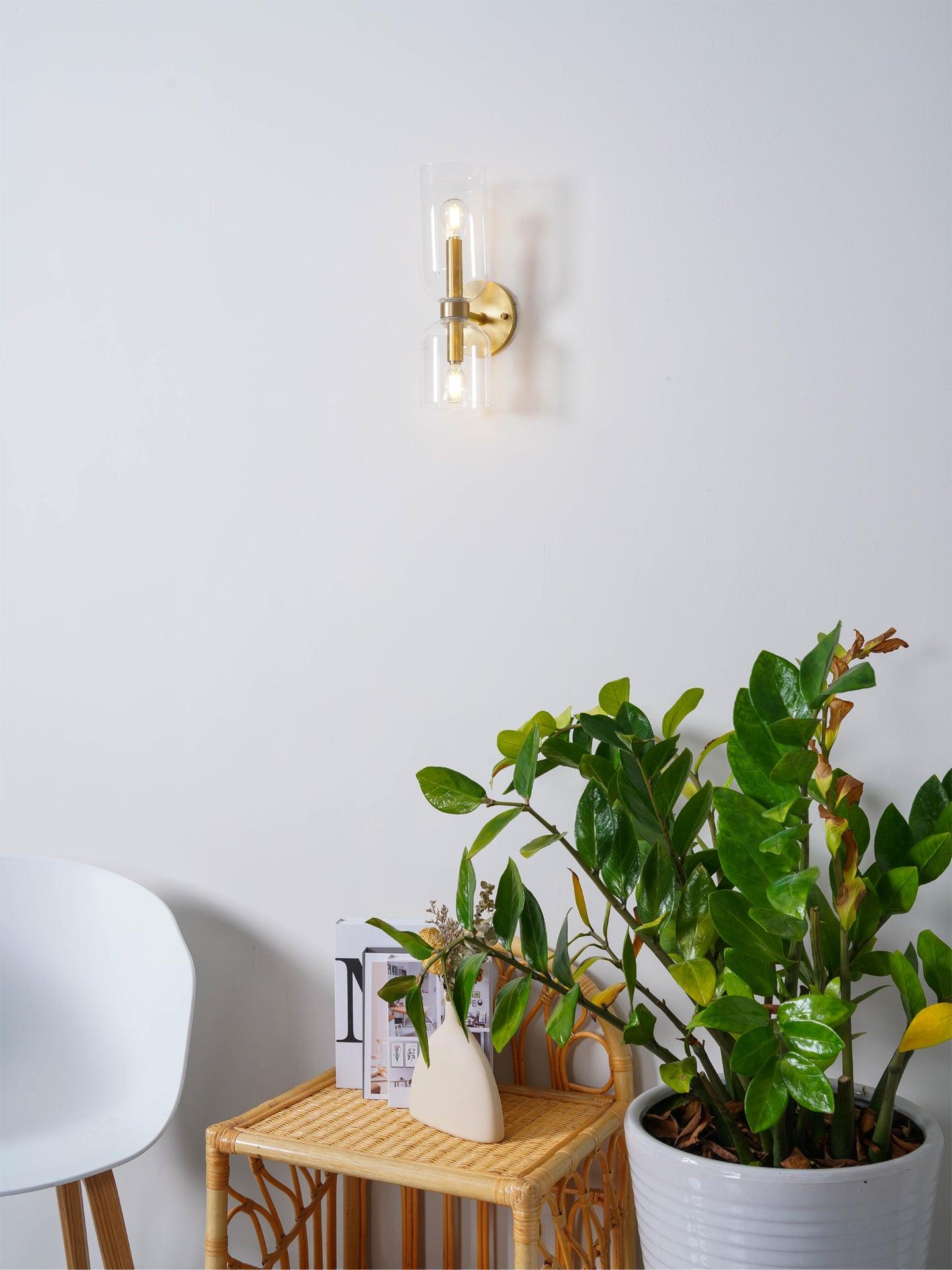 Edie Wall Lamp | Opal Glass Shade, Metal Body & Ideal for Indoor Use in Modern Spaces