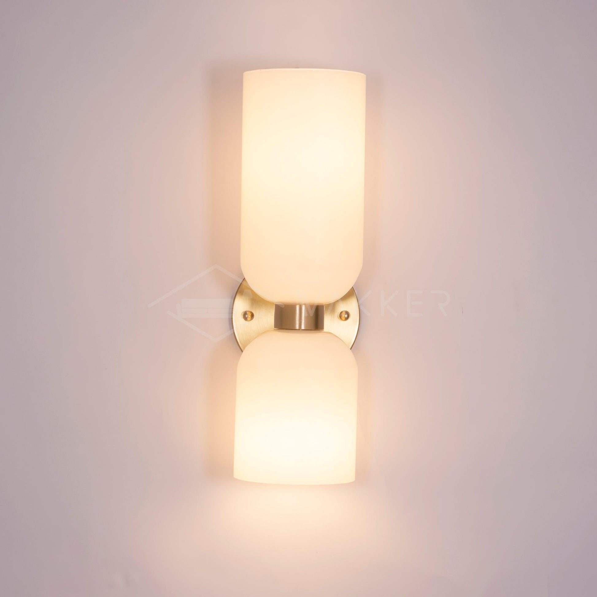 Edie Wall Lamp | Opal Glass Shade, Metal Body & Ideal for Indoor Use in Modern Spaces