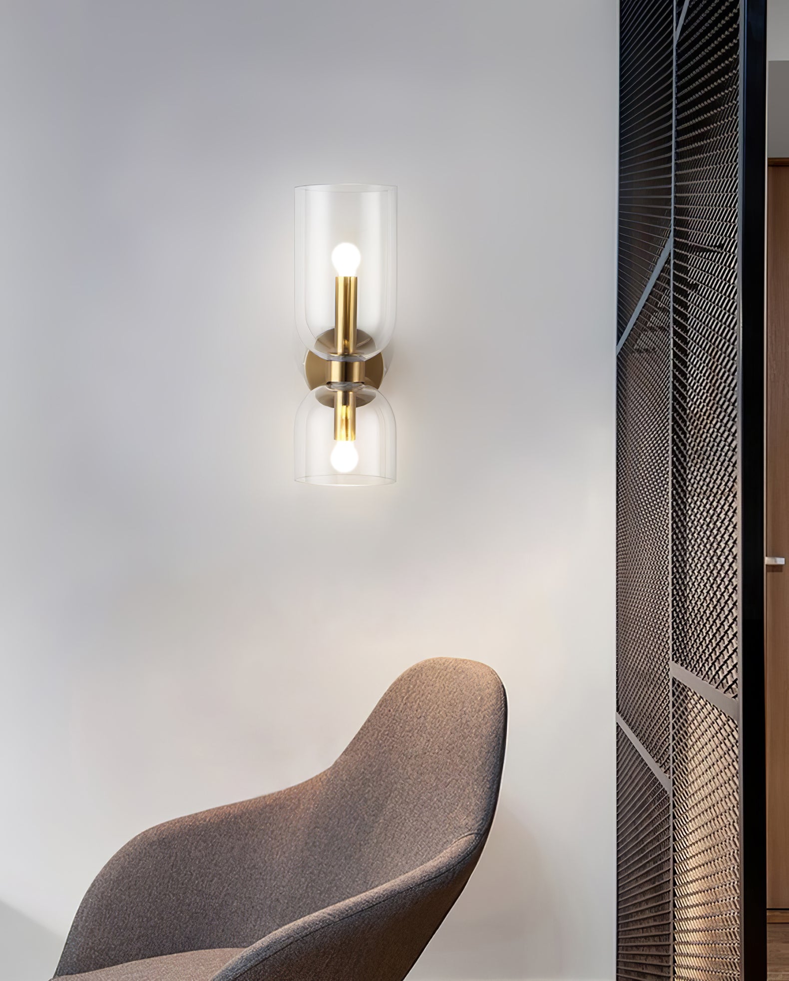 Edie Wall Lamp | Opal Glass Shade, Metal Body & Ideal for Indoor Use in Modern Spaces