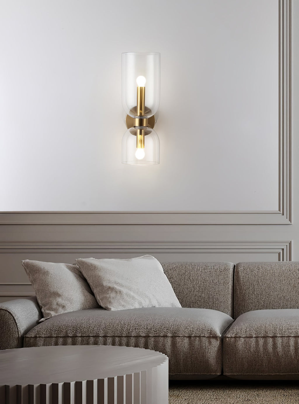 Edie Wall Lamp | Opal Glass Shade, Metal Body & Ideal for Indoor Use in Modern Spaces