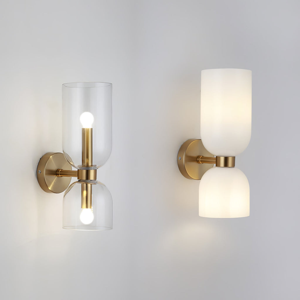 Edie Wall Lamp | Opal Glass Shade, Metal Body & Ideal for Indoor Use in Modern Spaces