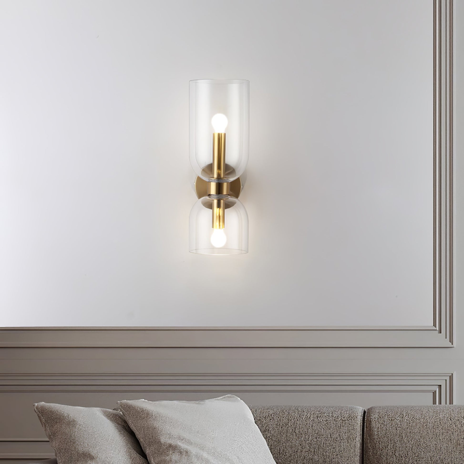 Edie Wall Lamp | Opal Glass Shade, Metal Body & Ideal for Indoor Use in Modern Spaces