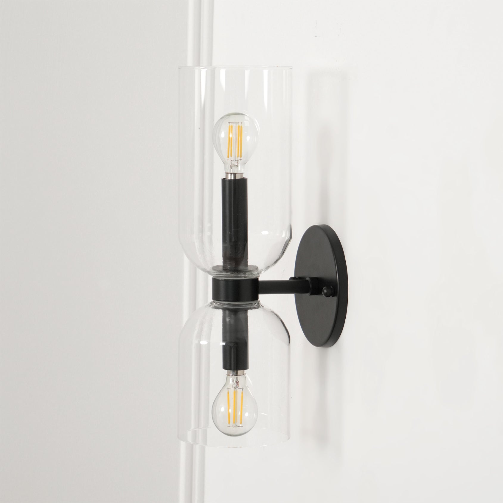 Edie Wall Lamp | Opal Glass Shade, Metal Body & Ideal for Indoor Use in Modern Spaces