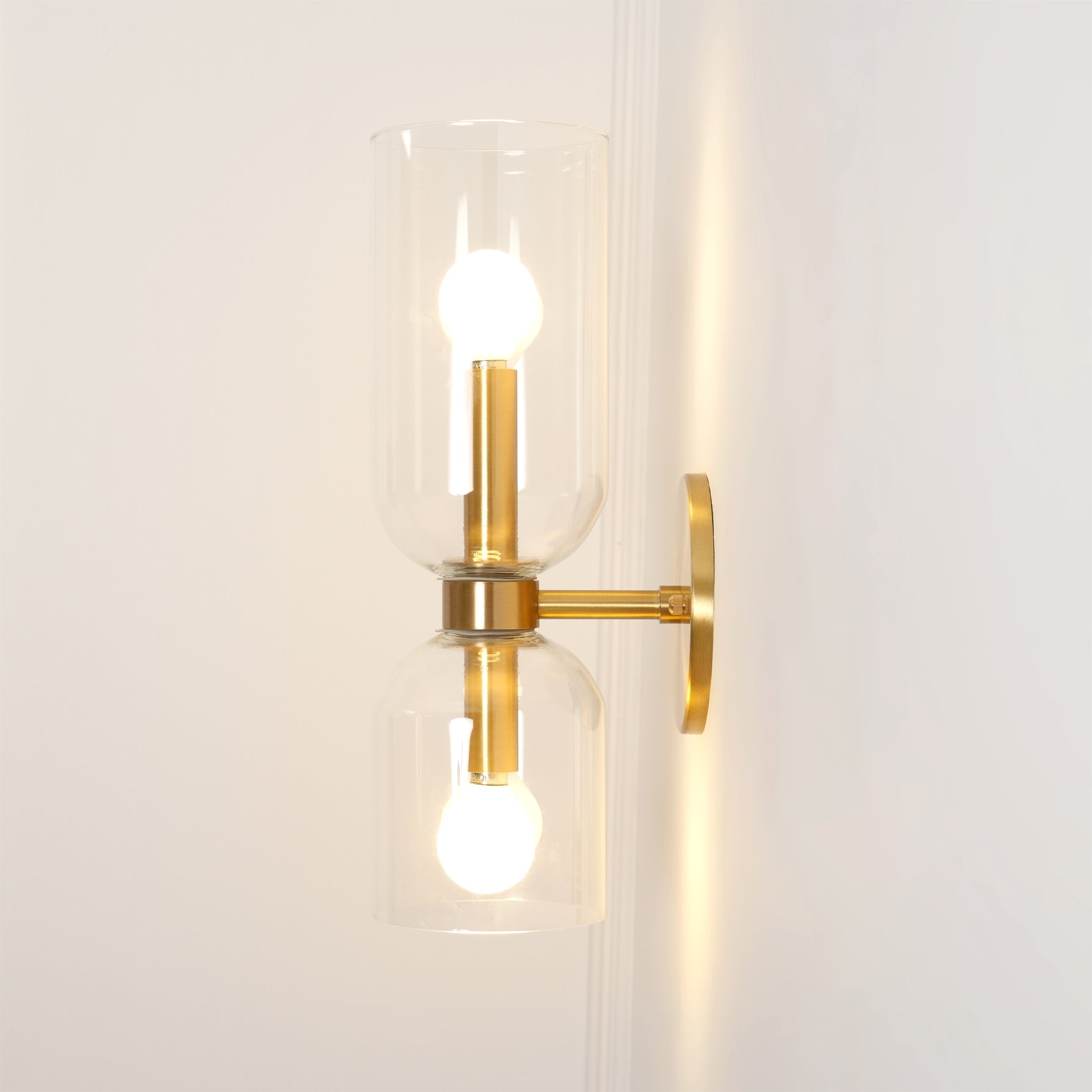 Edie Wall Lamp | Opal Glass Shade, Metal Body & Ideal for Indoor Use in Modern Spaces