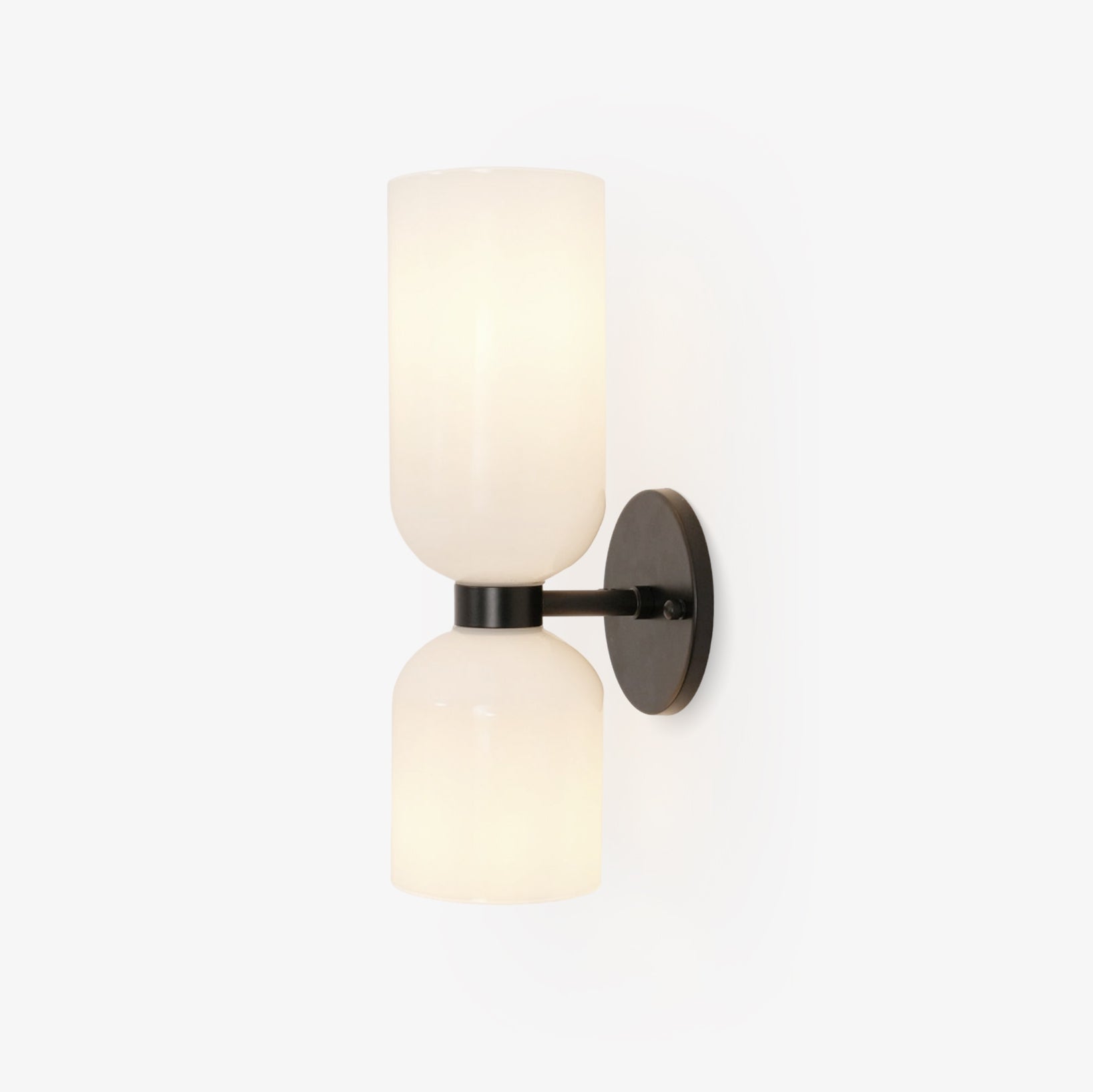 Edie Wall Lamp | Opal Glass Shade, Metal Body & Ideal for Indoor Use in Modern Spaces