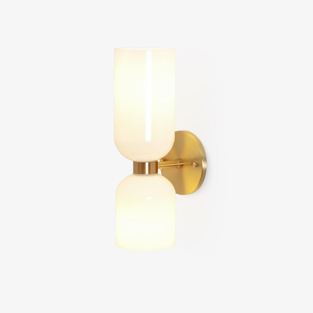 Edie Wall Lamp | Opal Glass Shade, Metal Body & Ideal for Indoor Use in Modern Spaces