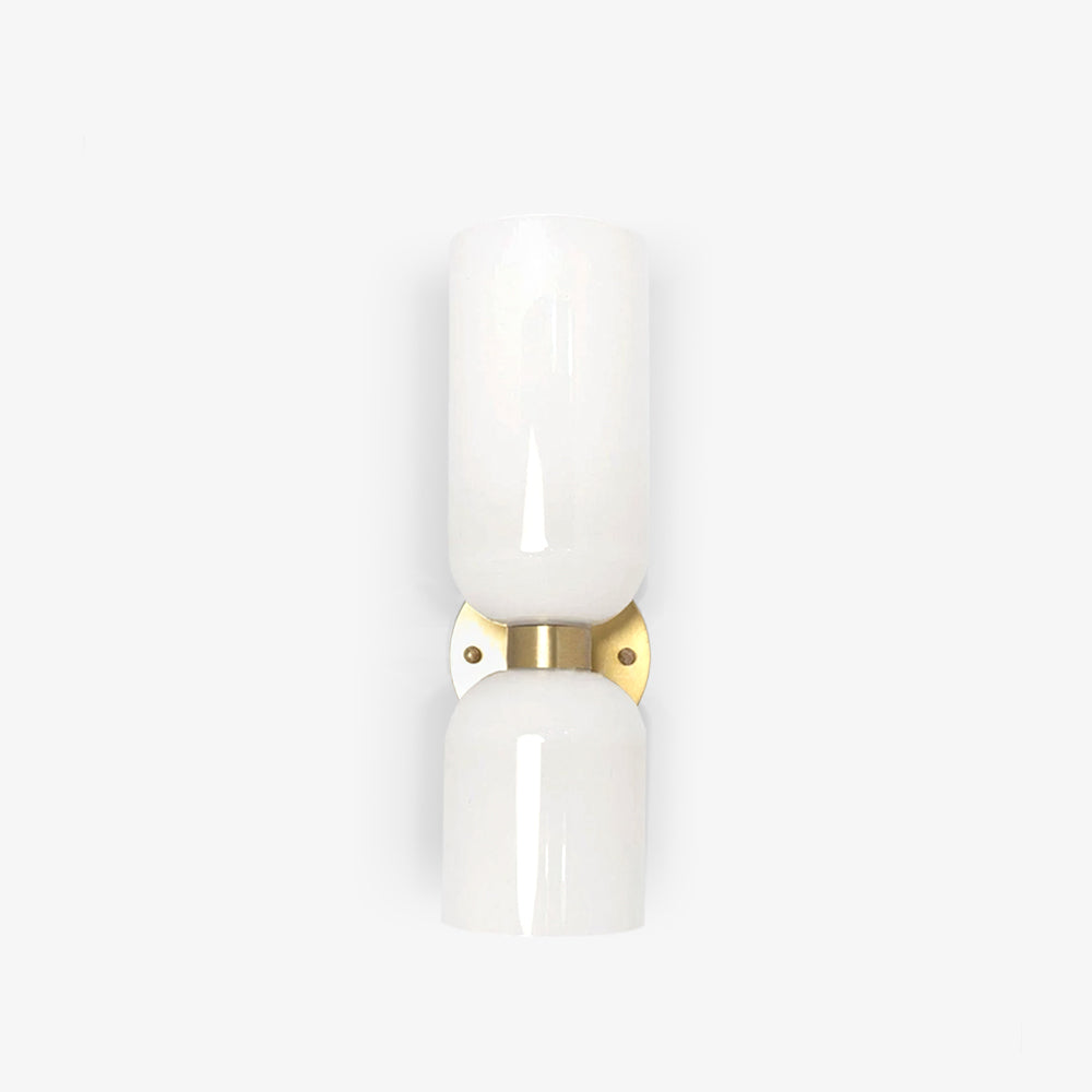 Edie Wall Lamp | Opal Glass Shade, Metal Body & Ideal for Indoor Use in Modern Spaces