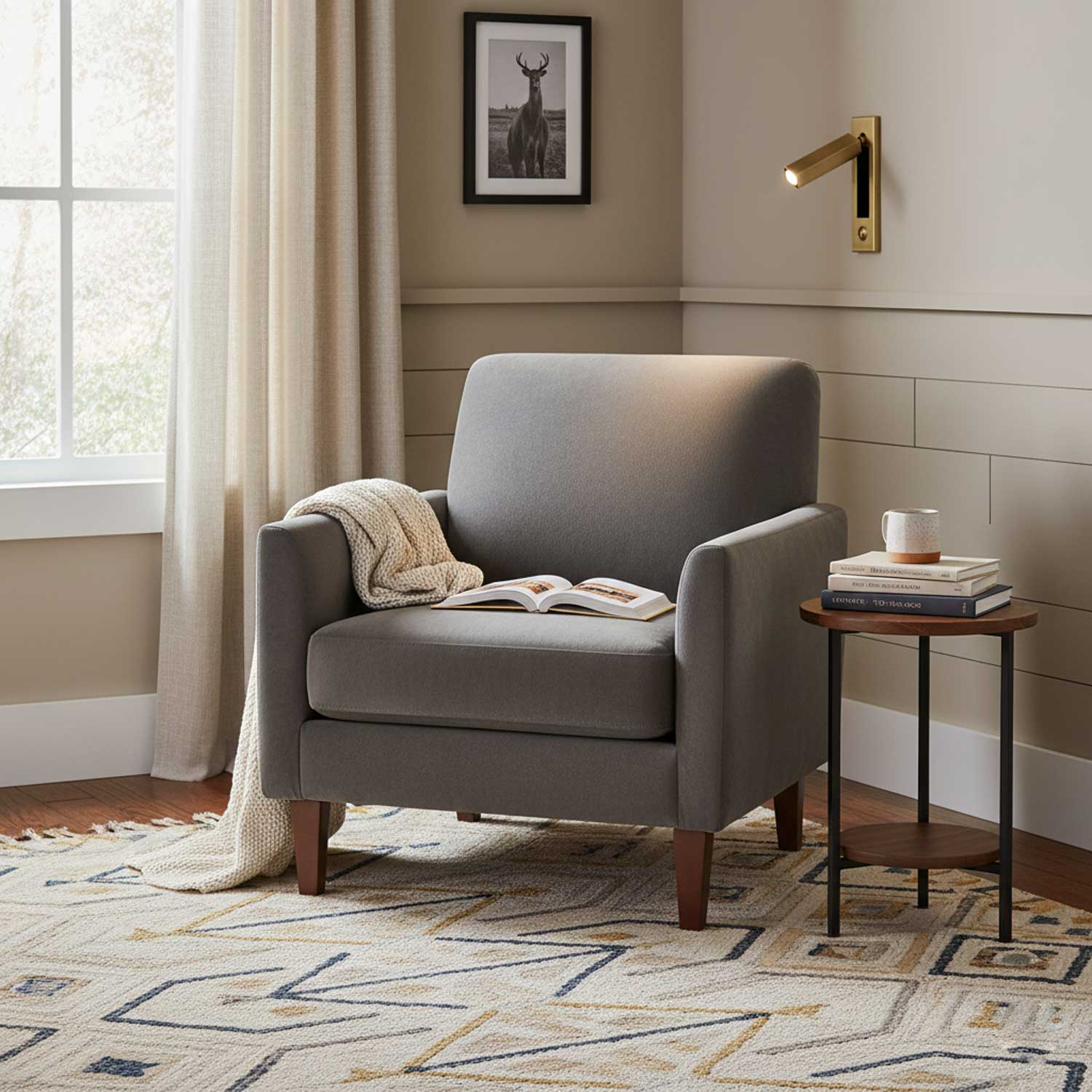 LED Bedside Reading Light | Adjustable Head, Dimmable & Space-Saving for Modern Bedrooms