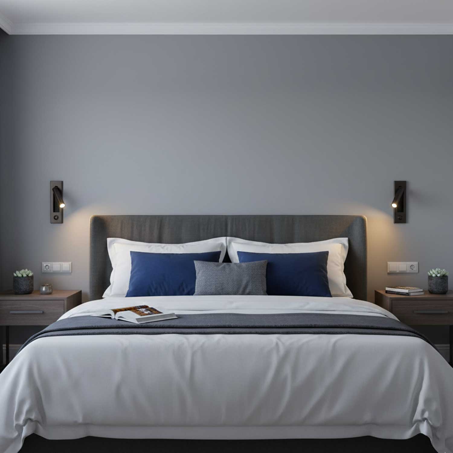 LED Bedside Reading Light | Adjustable Head, Dimmable & Space-Saving for Modern Bedrooms