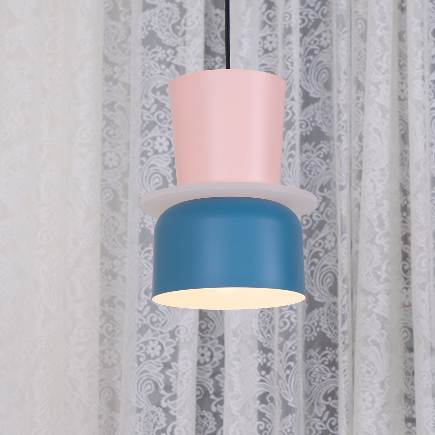 Etta Series Pendant Light | Colorful Geometric Design, LED Compatible & Ideal for Modern Indoor Spaces