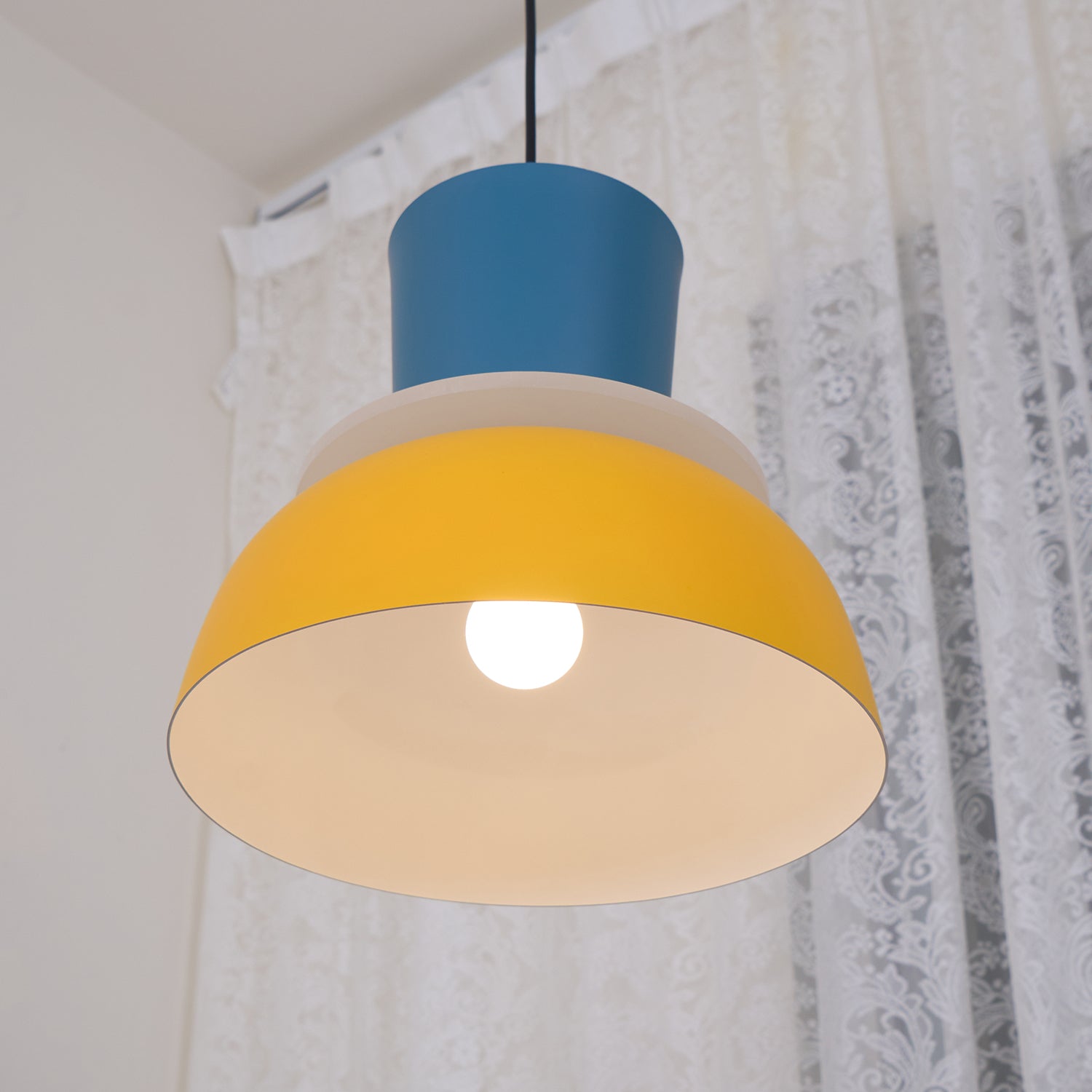 Etta Series Pendant Light | Colorful Geometric Design, LED Compatible & Ideal for Modern Indoor Spaces