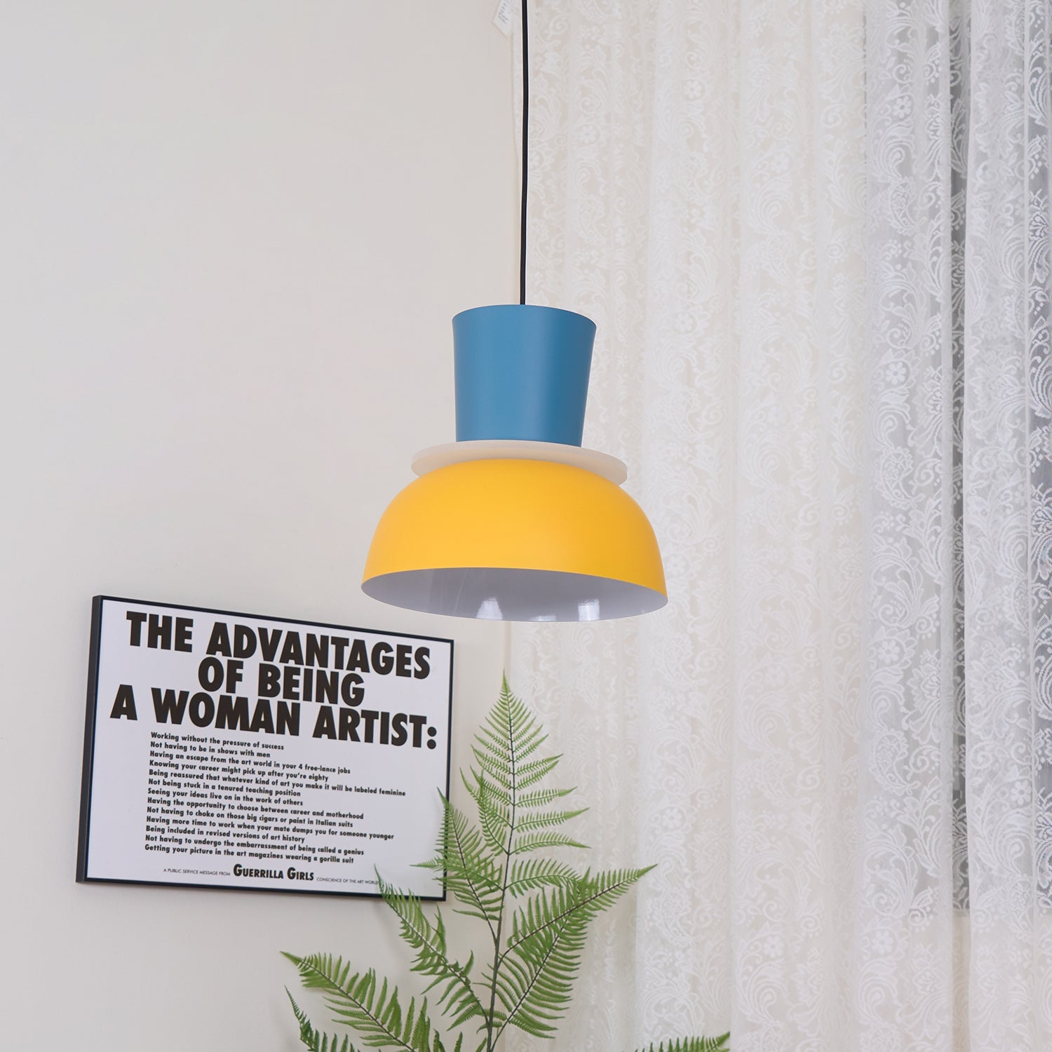 Etta Series Pendant Light | Colorful Geometric Design, LED Compatible & Ideal for Modern Indoor Spaces