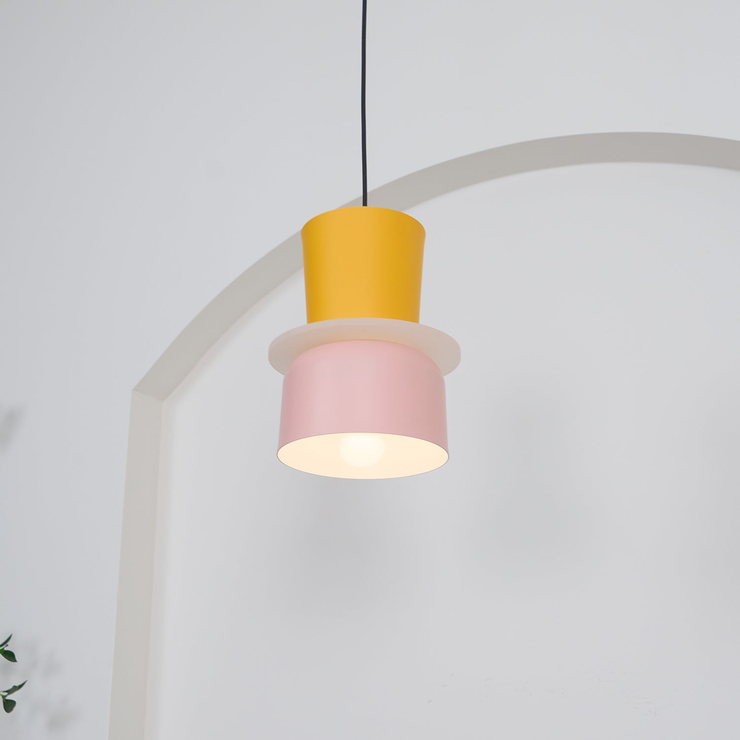 Etta Series Pendant Light | Colorful Geometric Design, LED Compatible & Ideal for Modern Indoor Spaces