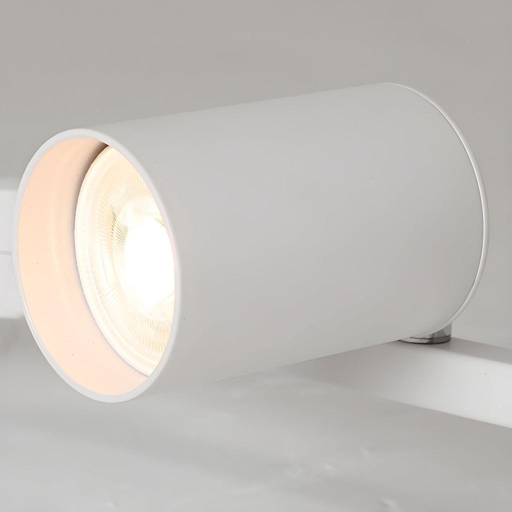 LED Ceiling Light | Adjustable Spotlight Heads with Gold Accents for Living Spaces and Galleries