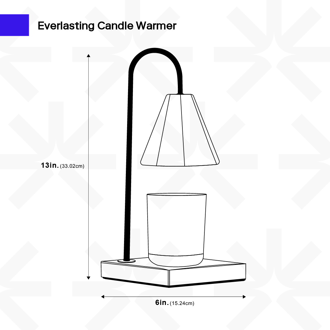 LED Candle Warmer with Adjustable Temperature - Scented Wax Warmer for Home & Office Use