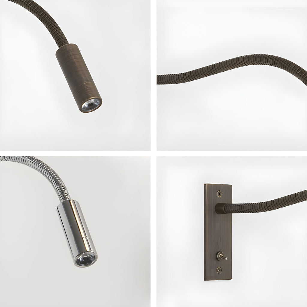 Flexible Gooseneck Wall Lamp | Adjustable LED Light for Reading Nooks & Task Lighting