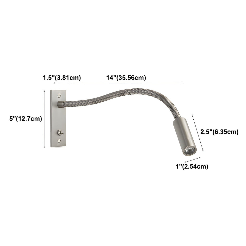 Flexible Gooseneck Wall Lamp | Adjustable LED Light for Reading Nooks & Task Lighting