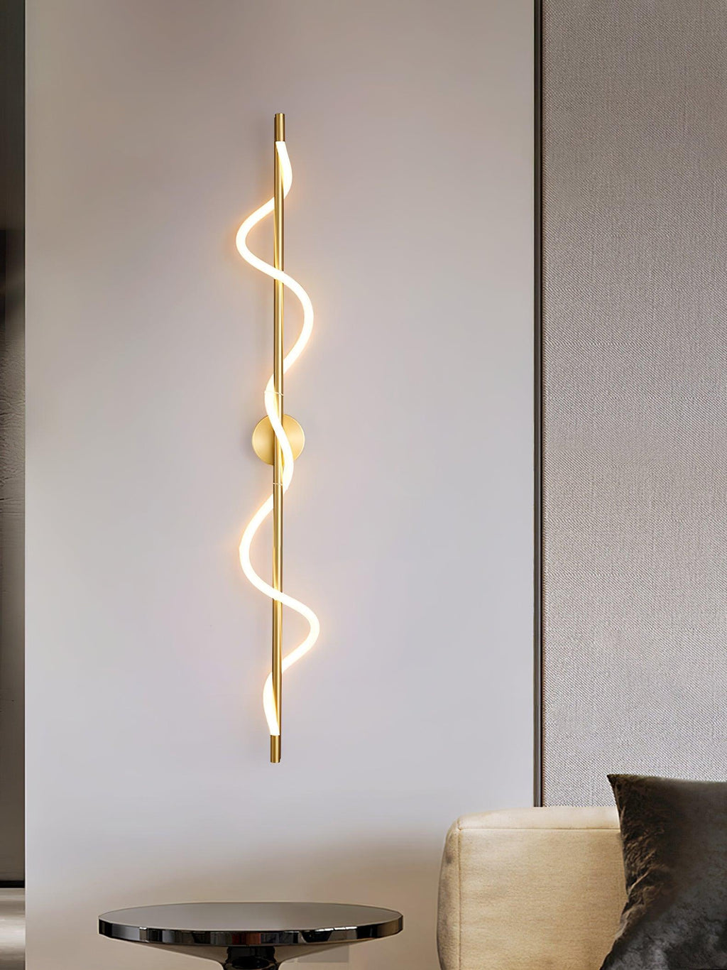 Flexible Linear Curve Wall Lamp - Adjustable Modern Lighting Fixture for Living Room & Hallway Decor