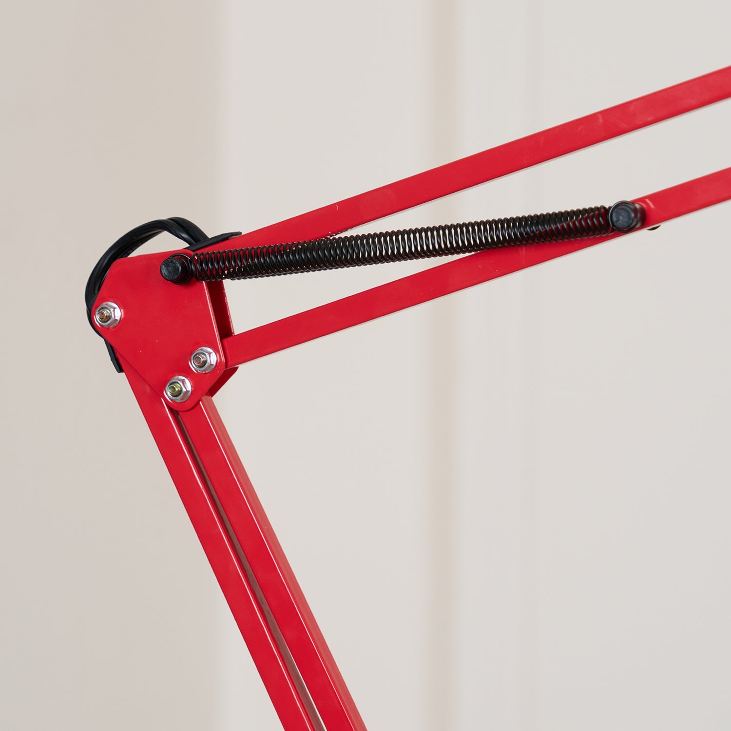 LED Floor Lamp | Adjustable Multi-Jointed Arm, Bright Blue Base & Yellow Shade for Home Office or Reading