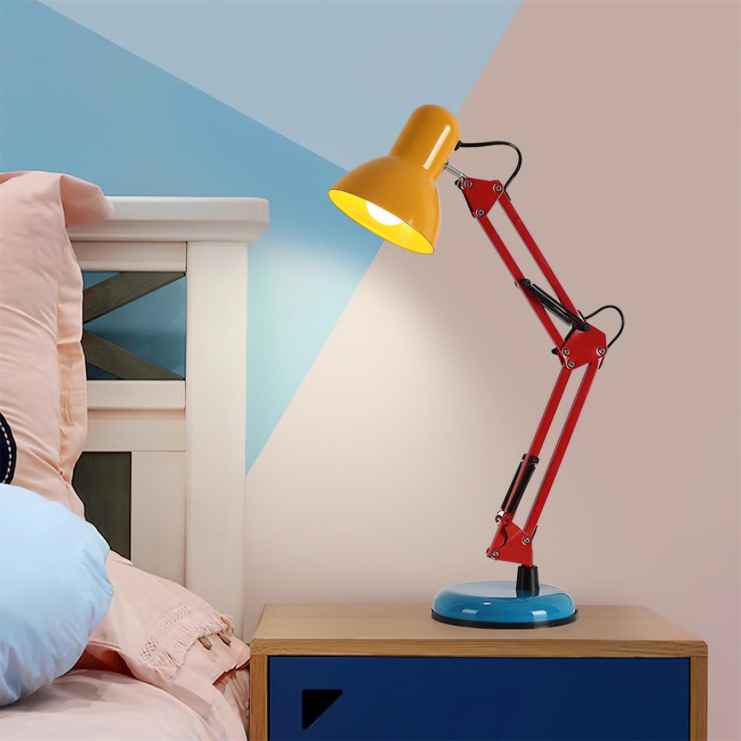 LED Table Lamp with Adjustable Arm and Shade - Modern Lighting for Home Office & Living Room Use