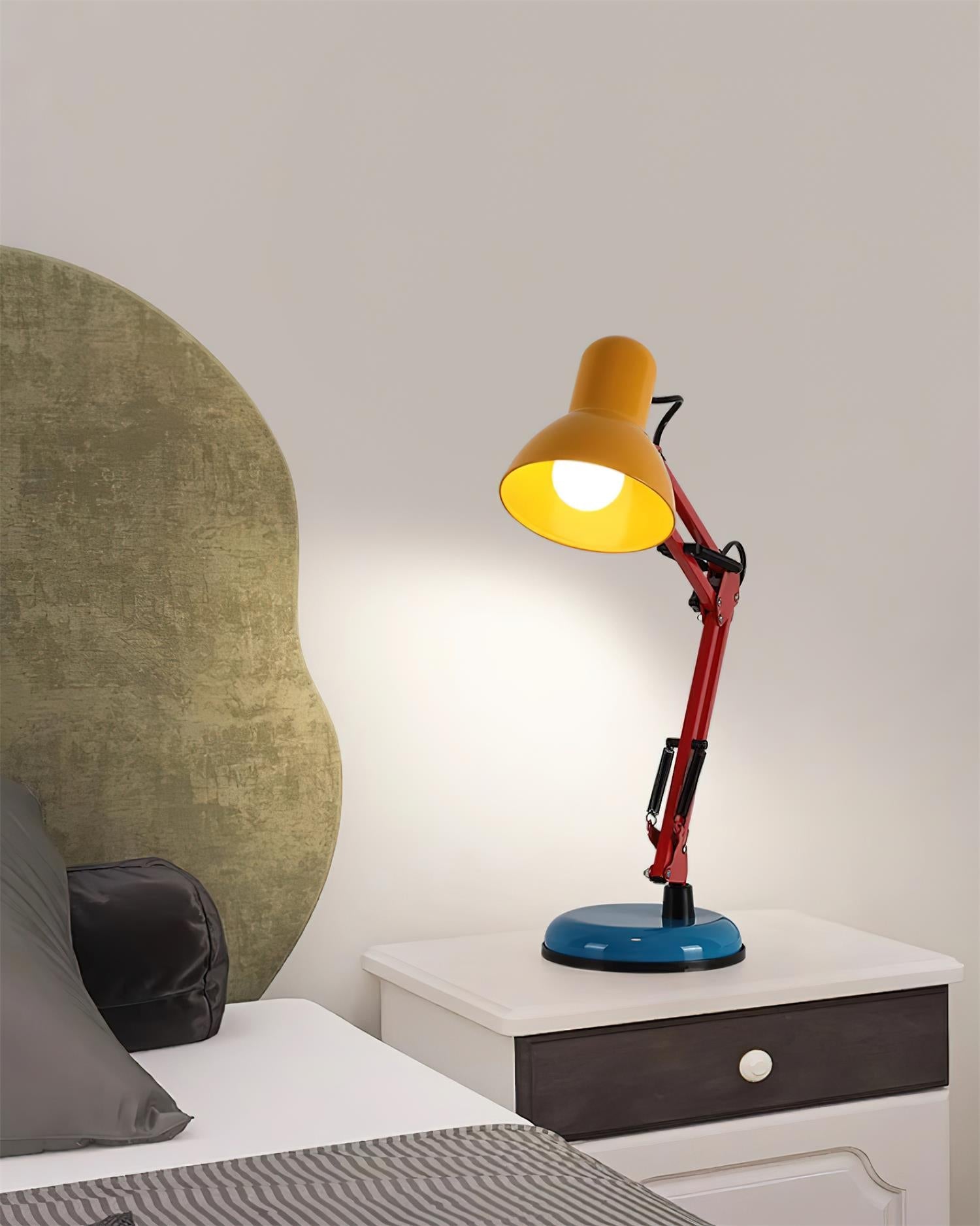 LED Table Lamp with Adjustable Arm and Shade - Modern Lighting for Home Office & Living Room Use