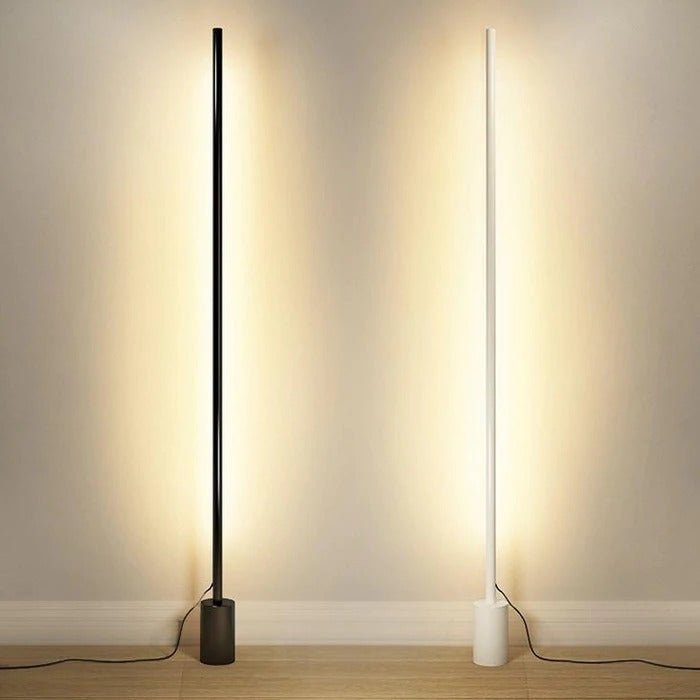 LED Corner Floor Lamp with Adjustable Brightness and Modern Design for Living Room & Bedroom Lighting