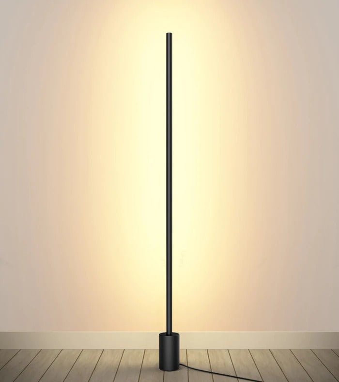 LED Corner Floor Lamp with Adjustable Brightness and Modern Design for Living Room & Bedroom Lighting