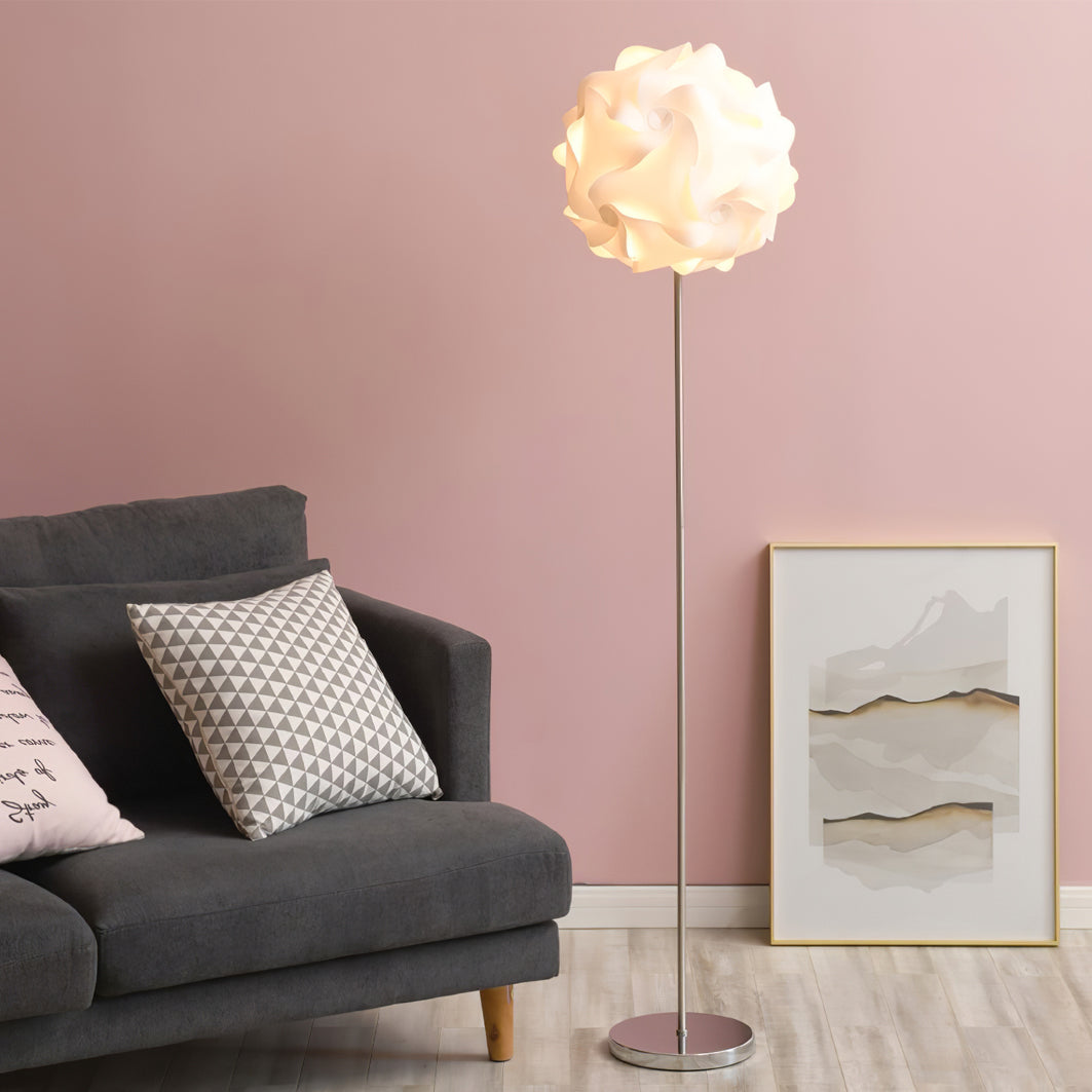 LED Flower Floor Lamp with Adjustable Height and Colorful Petals for Living Room & Bedroom Decor