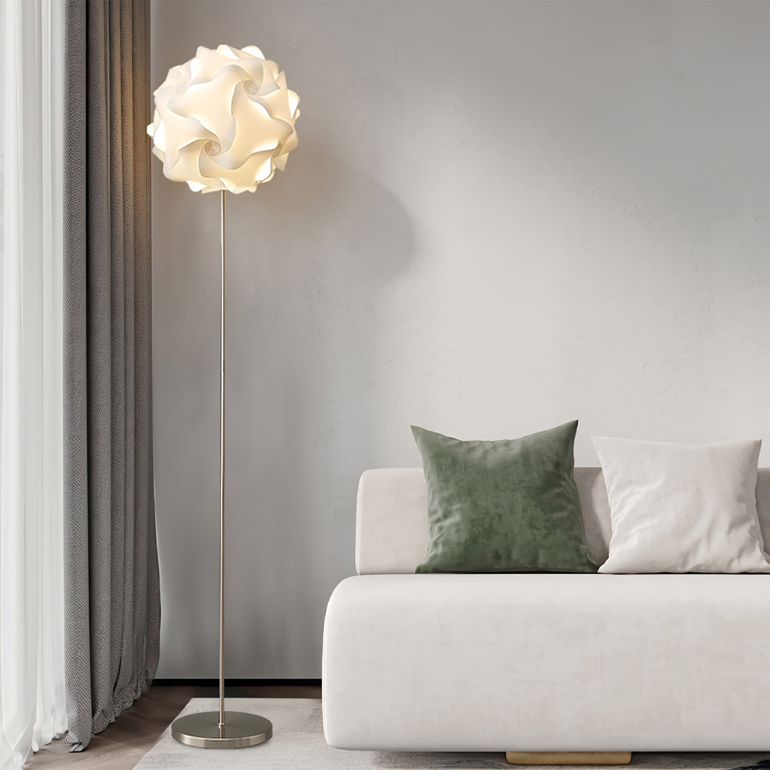 LED Flower Floor Lamp with Adjustable Height and Colorful Petals for Living Room & Bedroom Decor