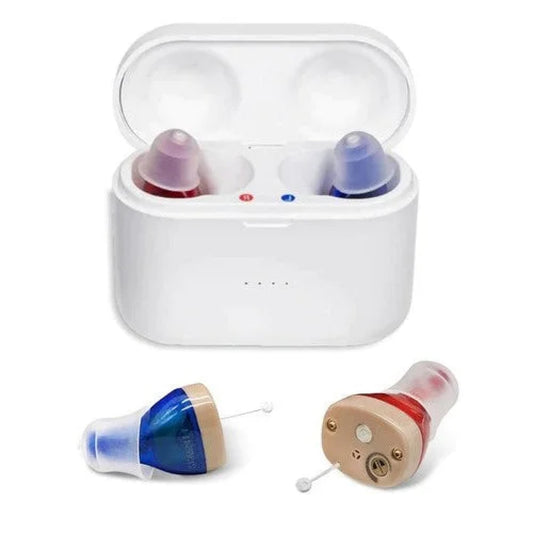 Invisible Hearing Aids | Rechargeable Digital Sound Amplifier - Discreet, Comfortable & High-Quality Hearing Solution