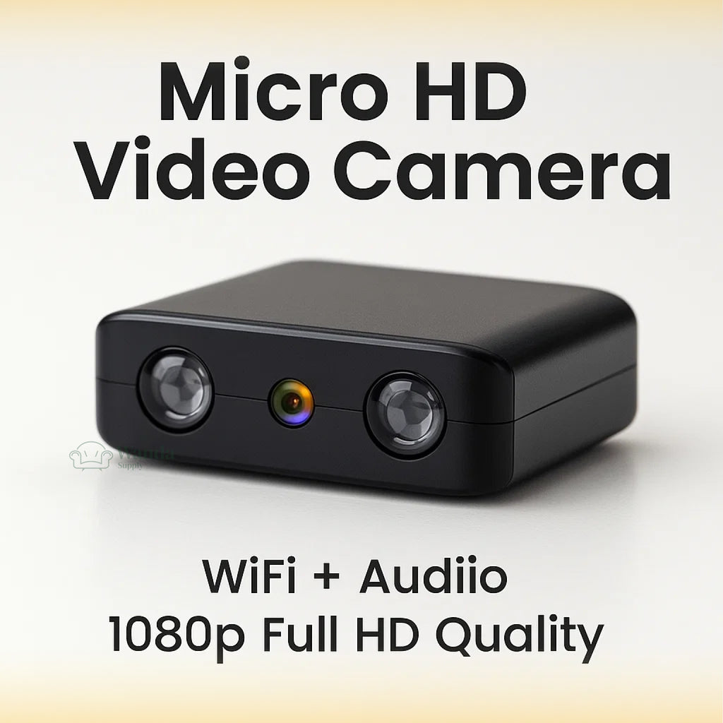 Wireless Miniature Camera with Audio - Surveillance for Home Security & Night Vision