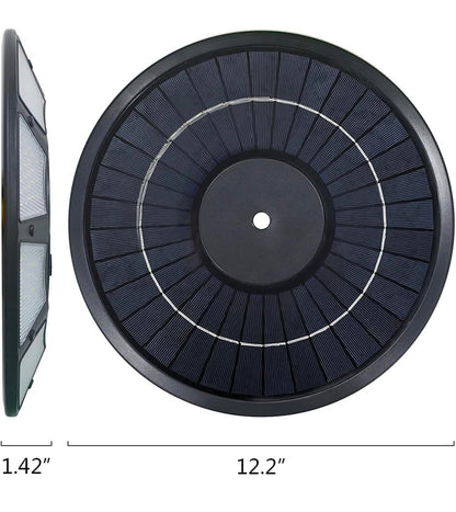 Solar Flag Pole Light with 266 LEDs, 4200 Lumens Brightness, Dusk to Dawn Outdoor Lighting for Flagpoles and Gardens