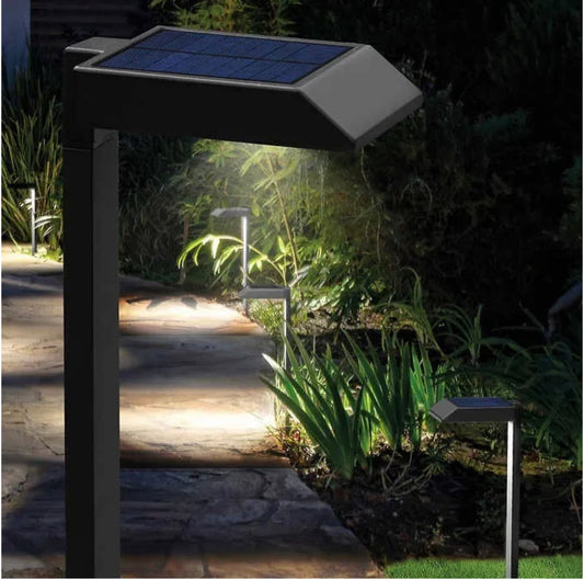 Solar LED Pathway Lights 30 Lumen Oil-Rubbed Bronze, 6-Pack for Outdoor Garden & Landscape Lighting