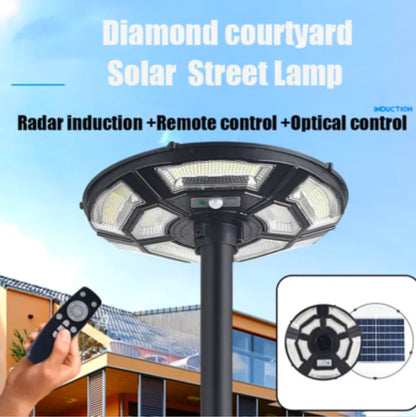 1500W Commercial Solar Flag Pole Light with 98-Inch Waterproof Post and Remote Control for Outdoor Use