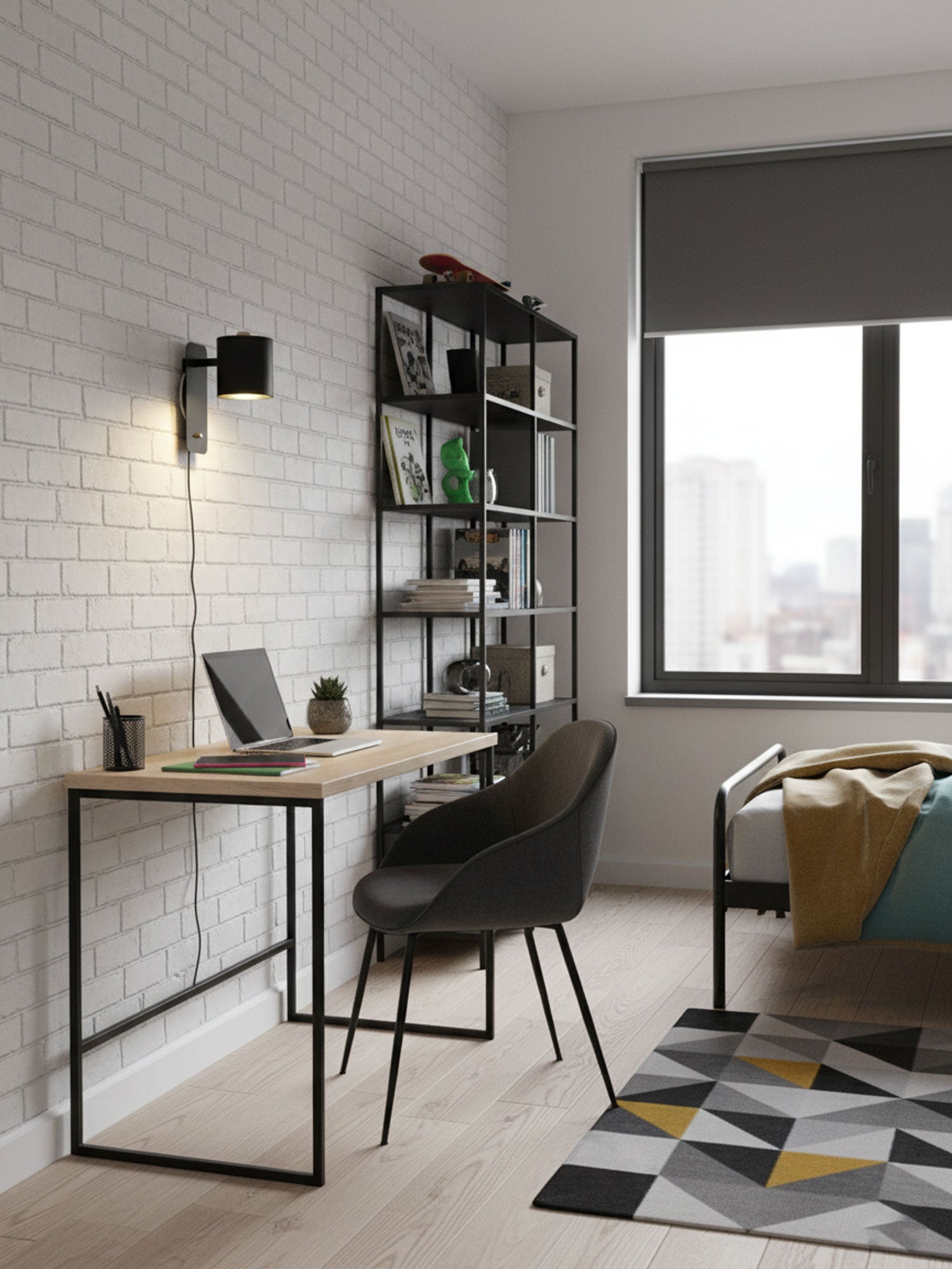 Rotatable Cylinder Plug-in Wall Lamp | 350-Degree Adjustable, Minimalist Design for Modern Indoor Spaces