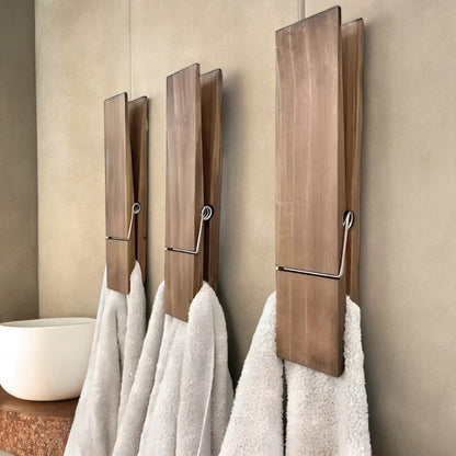 Oversized Clothespin Towel Holder - Giant Clip Design for Beach, Pool, and Home Use