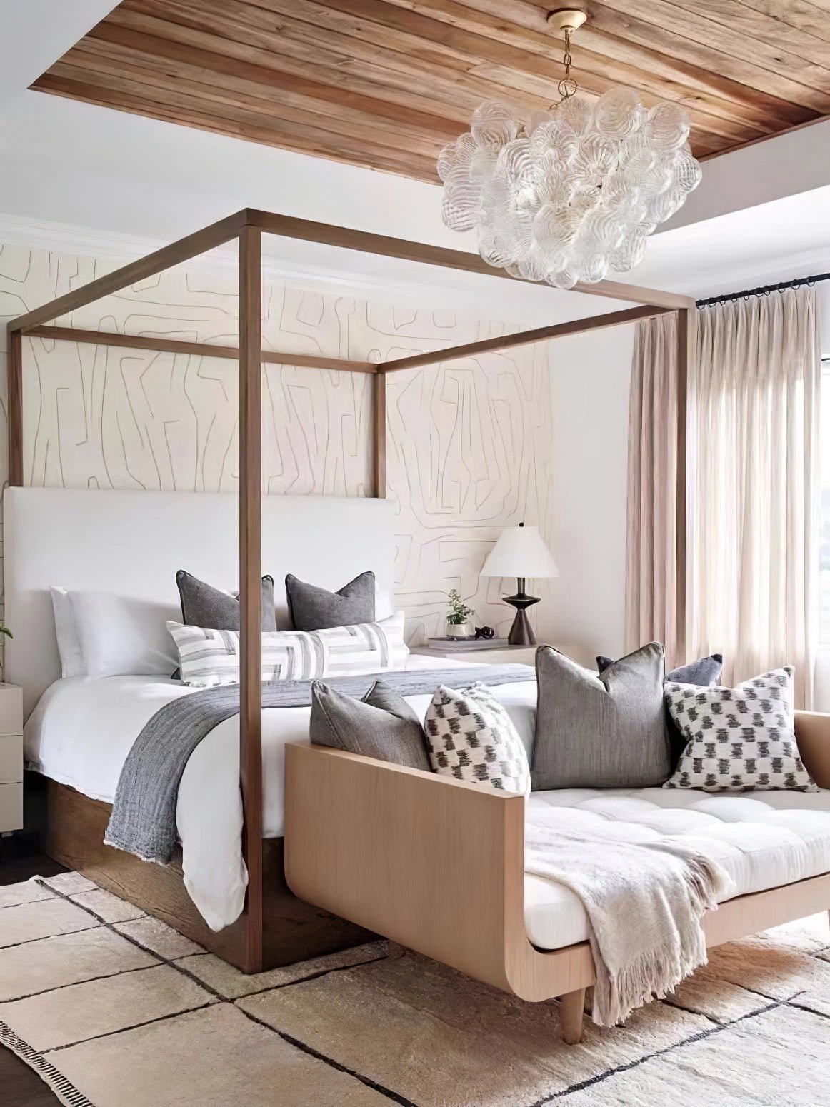 Glass Ball Bubbles Chandelier | Customizable Sizes, Gold Finish & Ideal for Living Room or Dining Area