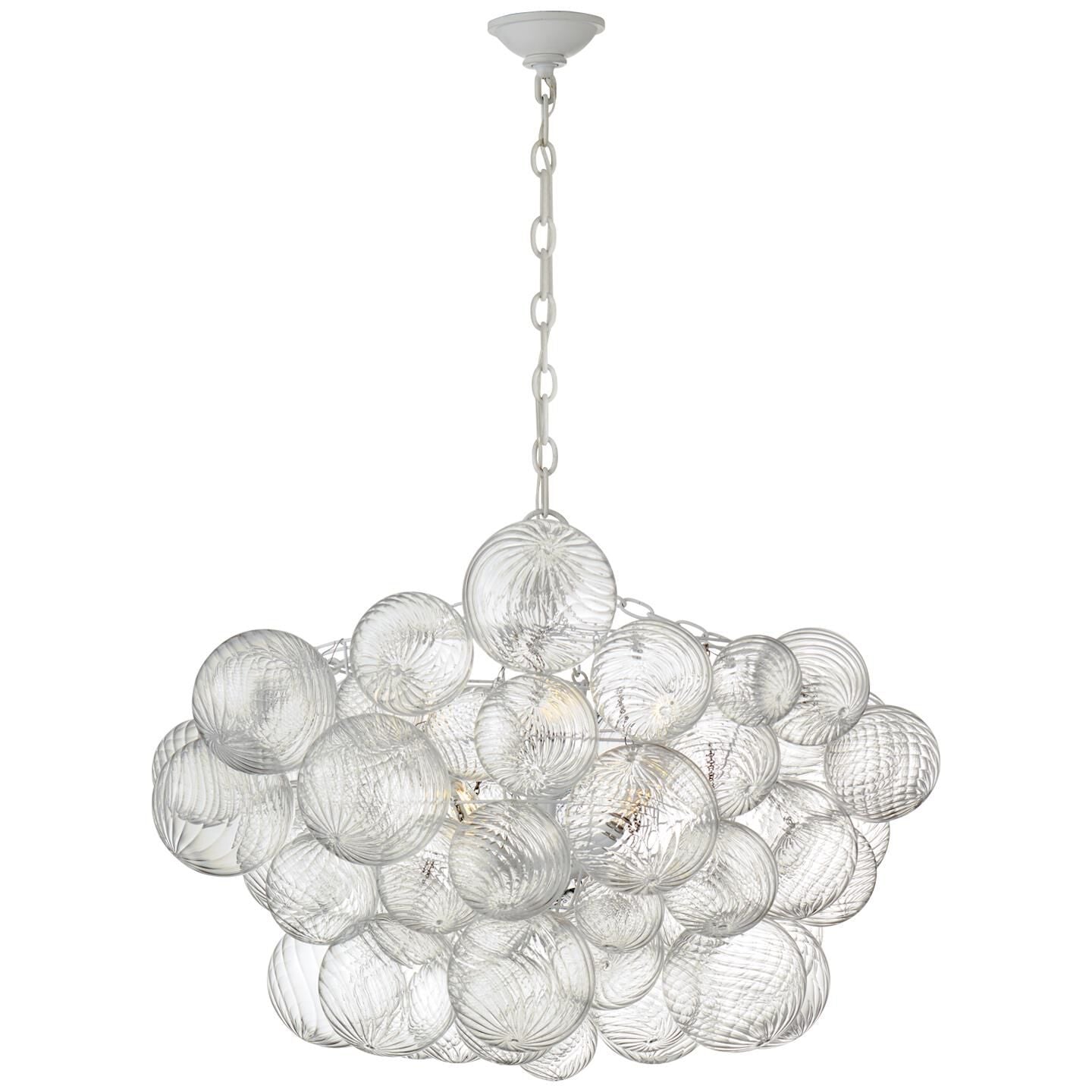 Glass Ball Bubbles Chandelier | Customizable Sizes, Gold Finish & Ideal for Living Room or Dining Area