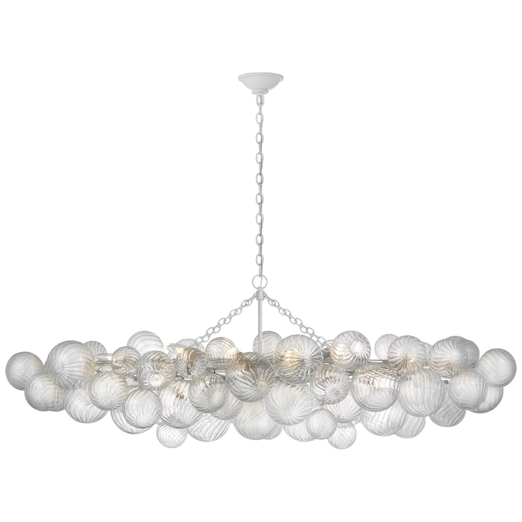 Glass Ball Bubbles Chandelier | Customizable Sizes, Gold Finish & Ideal for Living Room or Dining Area