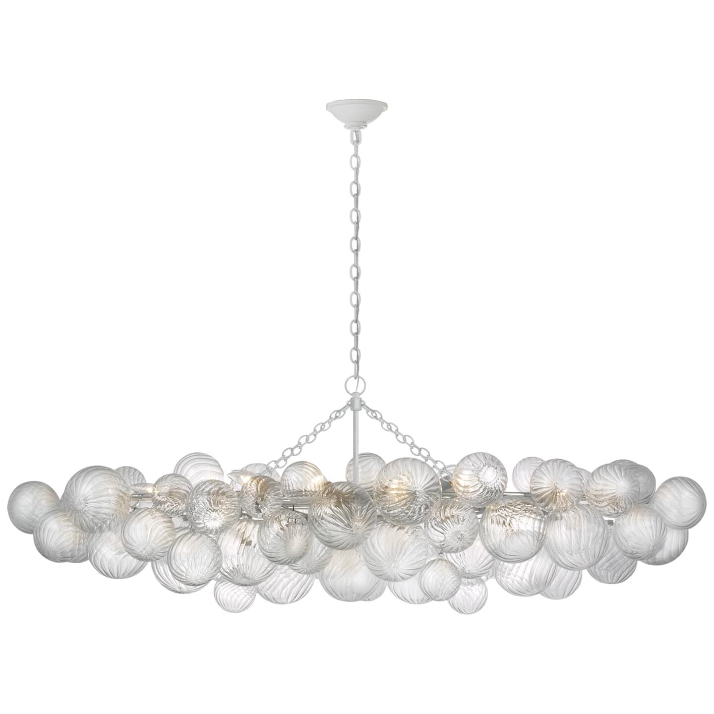 Glass Ball Bubbles Chandelier | Customizable Sizes, Gold Finish & Ideal for Living Room or Dining Area