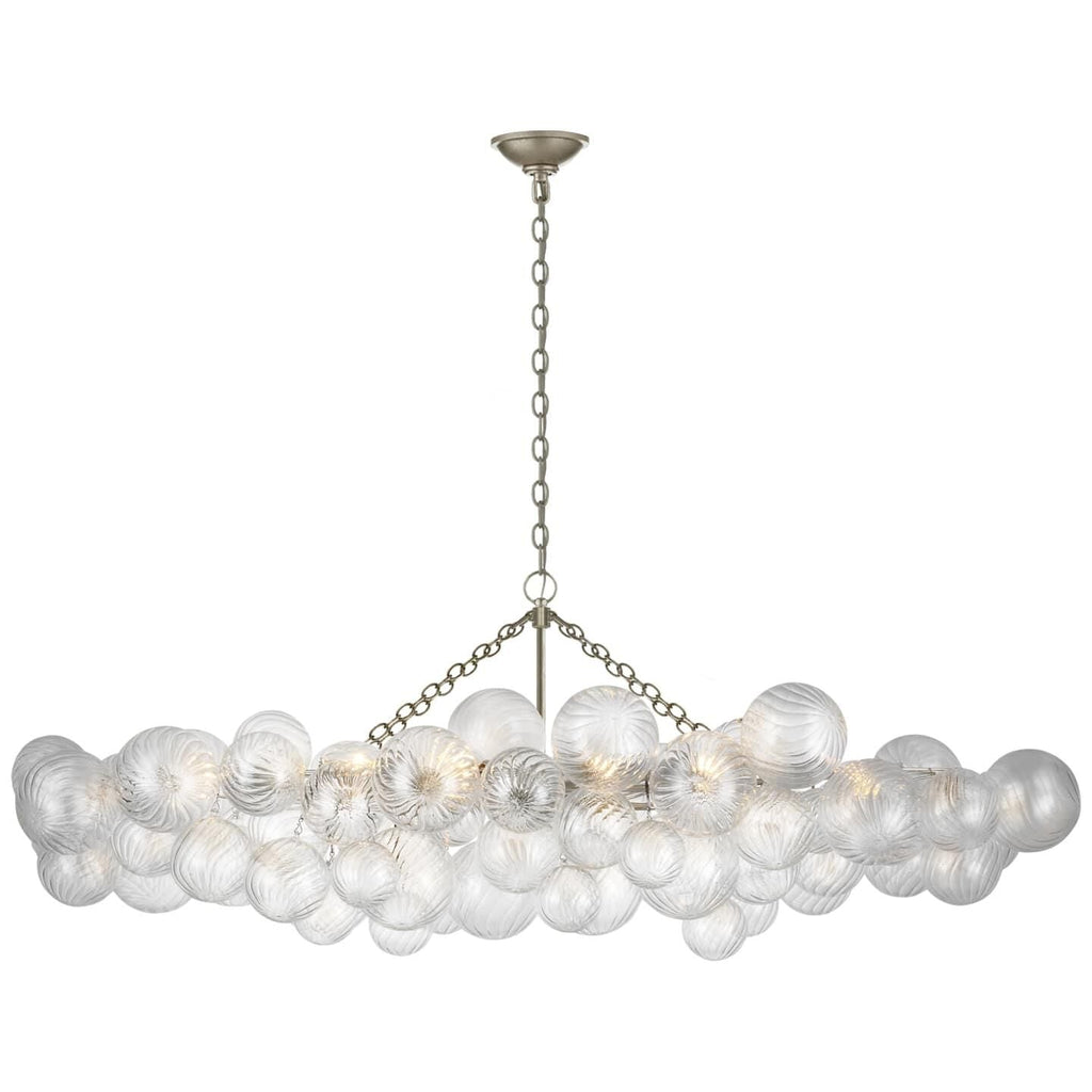 Glass Ball Bubbles Chandelier | Customizable Sizes, Gold Finish & Ideal for Living Room or Dining Area