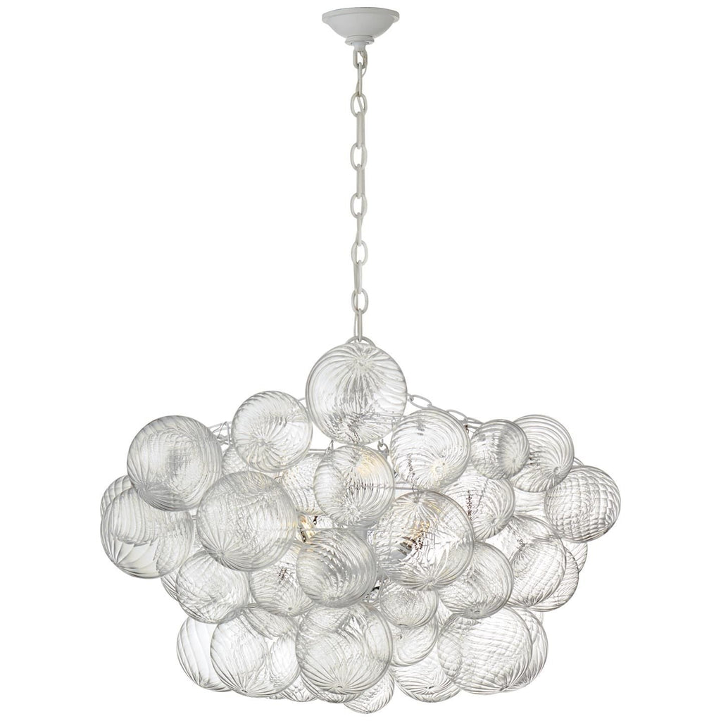 Glass Ball Bubbles Chandelier | Customizable Sizes, Gold Finish & Ideal for Living Room or Dining Area
